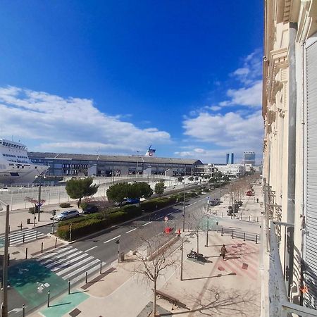 Spacieux Et Lumineux Appartement Vue Mer Joliette Марсель Экстерьер фото