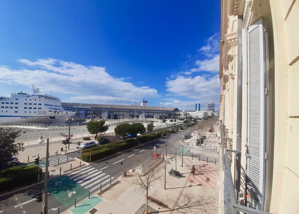 Spacieux Et Lumineux Appartement Vue Mer Joliette Марсель Экстерьер фото
